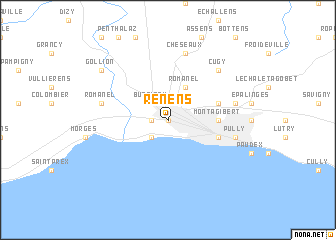 Renens location map
